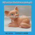 2015 top quality ceramic fox figurine for home decoration